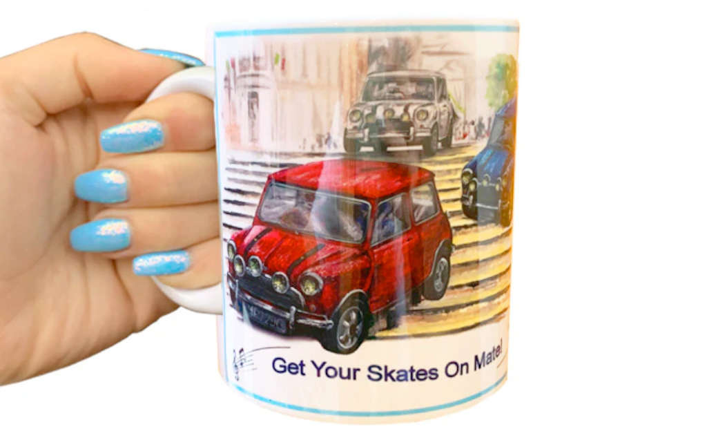 Italian Job 'Get Your Skates on Mate' Mug