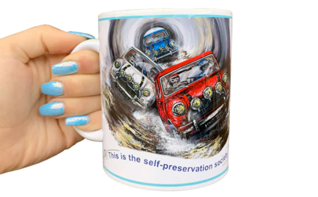 Italian Job 'Self Preservation Society' Sewer Mug