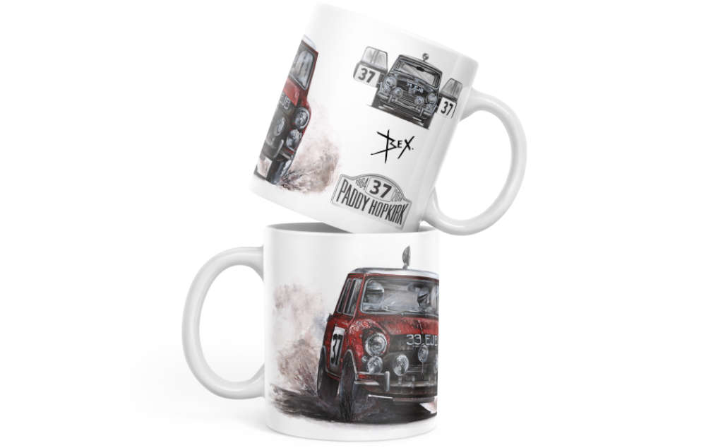 Paddy Hopkirk White Eddition Mug